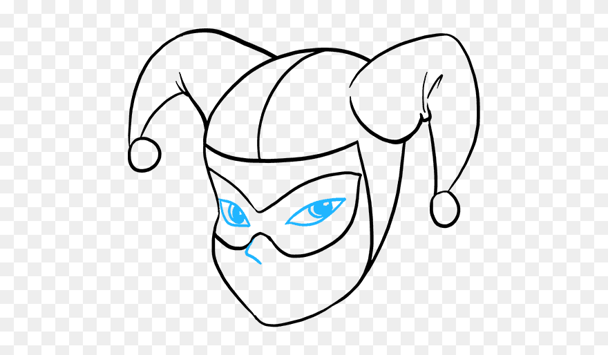 How To Draw Harley Quinn - Art Drawing Harley Quinn Clipart