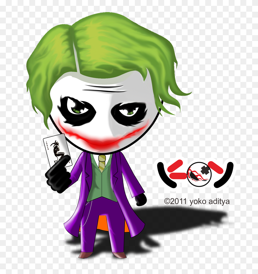 Joker Chibi , Png Download - Cute Joker Cartoon Drawing Clipart