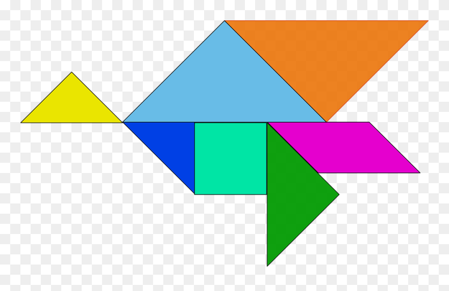 Transparent Game Pieces Clipart - Different Types Of Tangrams - Png Download