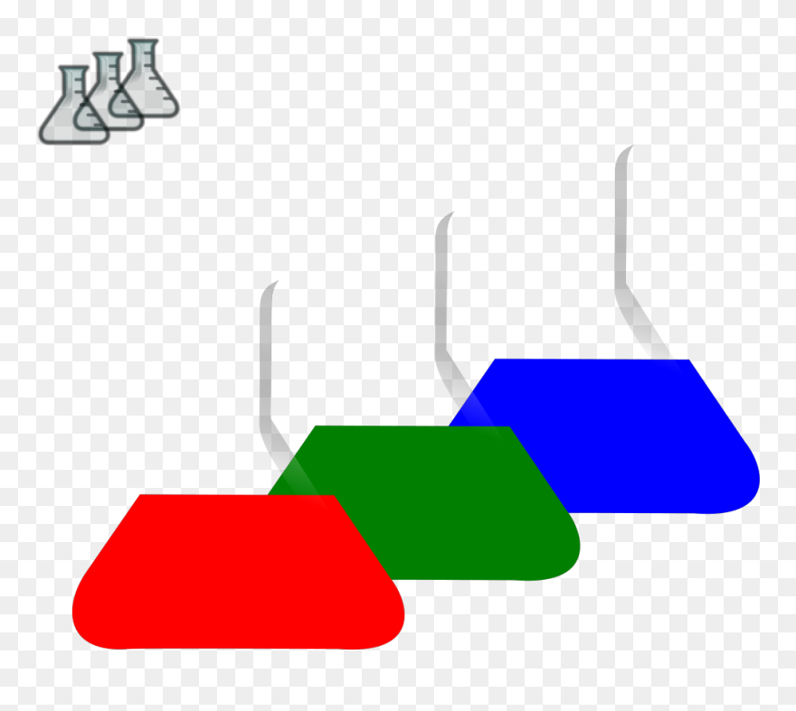 Colored Beakers Svg Clip Arts - Png Download