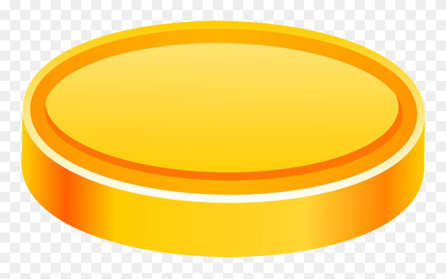 Plain Game Gold Coin Png Clipart - Circle Transparent Png