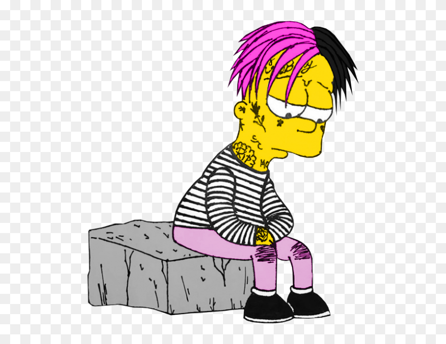 #lil Peep ##bart - Lil Peep Bart Simpson Clipart