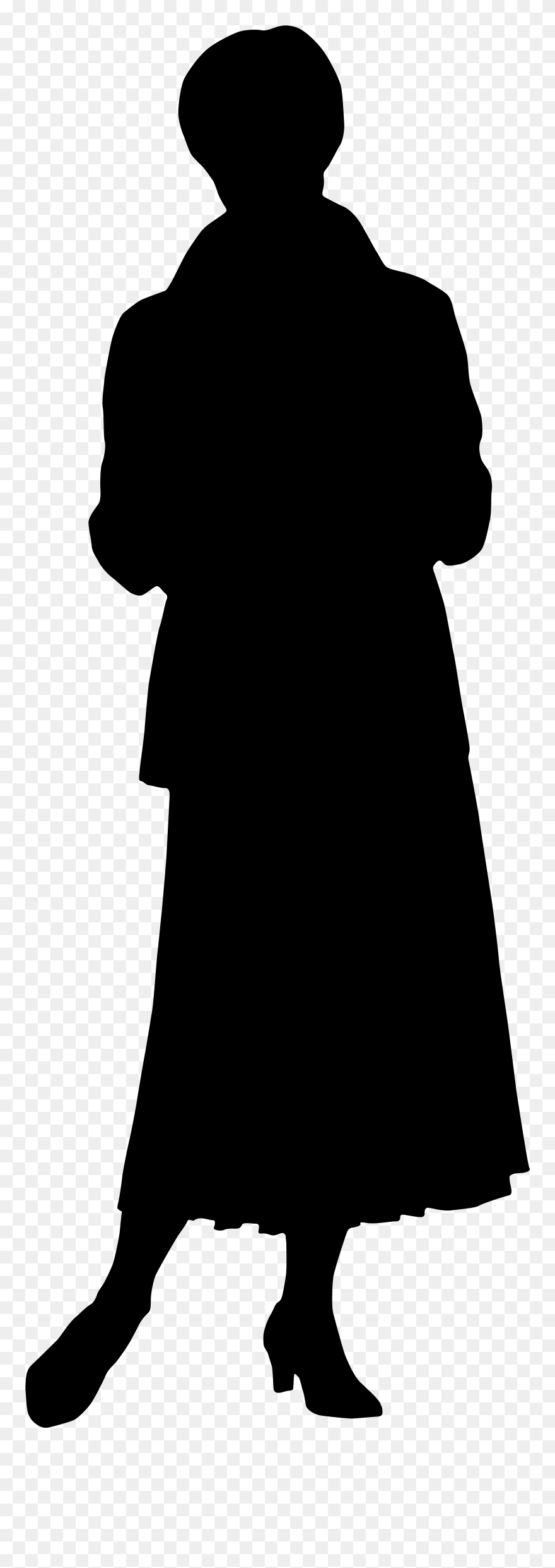 Free Female Silhouette Clipart - Female Silhouette Clip Art - Png Download