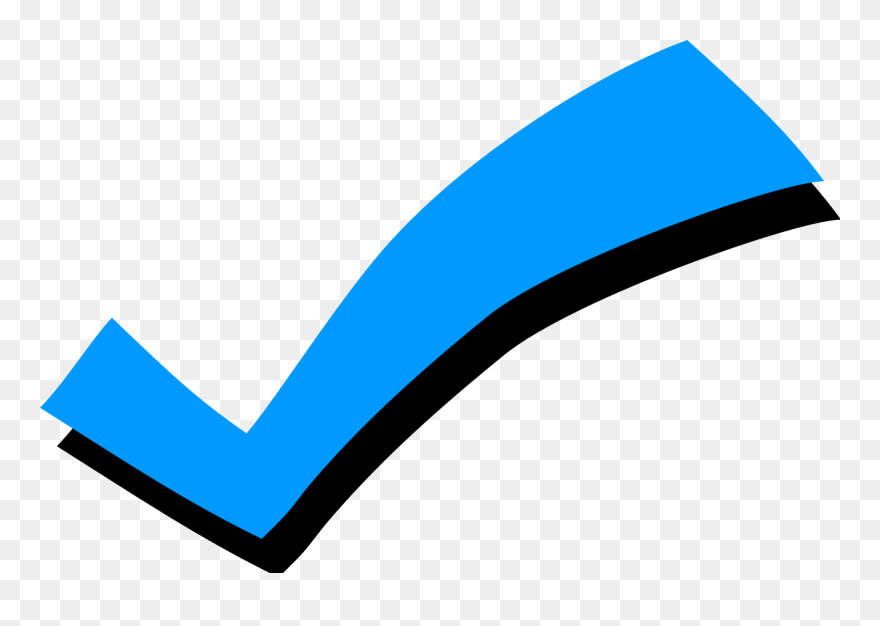 Check Mark Transparent Blue Clipart