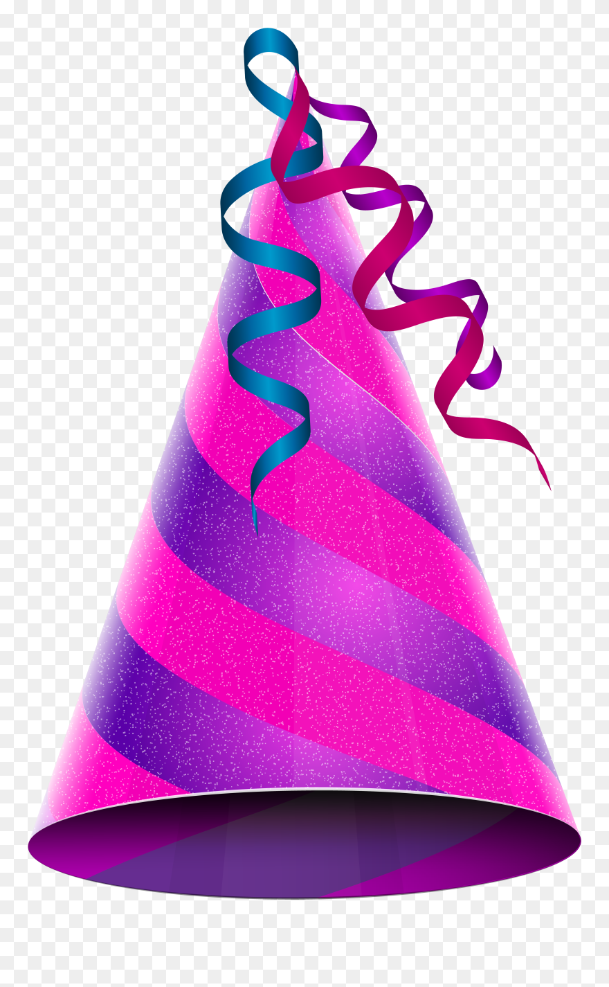 Birthday Hat Clipart Purple - Transparent Background Birthday Cap - Png Download