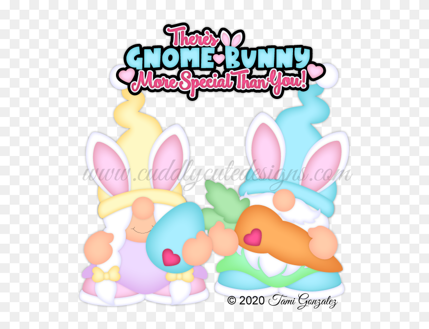 Gnome Bunny More Special - Cartoon Clipart