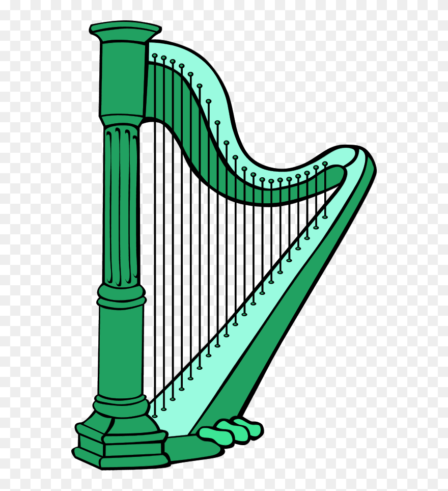 Vector Clip Art - Harp Clipart - Png Download