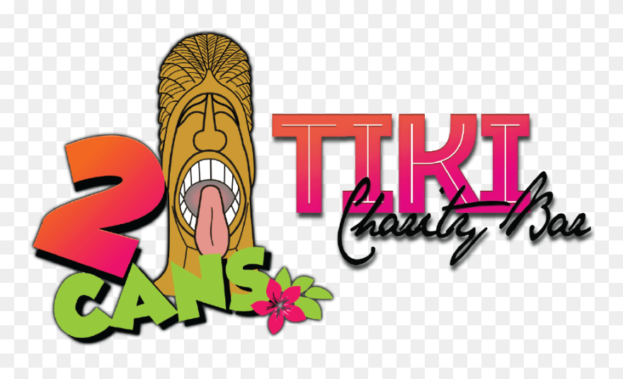 2 Cans Tiki Bar-01 - 2 Cans Tiki Bar Logo Clipart