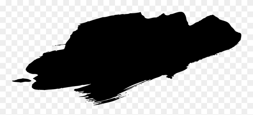 Transparent Paint Brush Silhouette Clip Art - Brush Stroke Vector Png