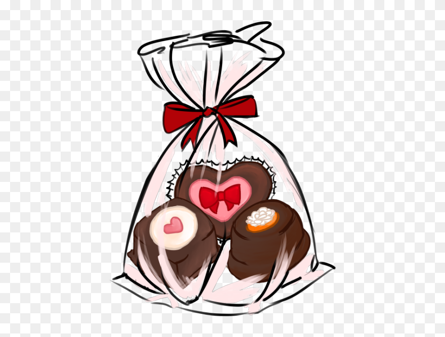 Chocolate In A Bag Drawing Clipart