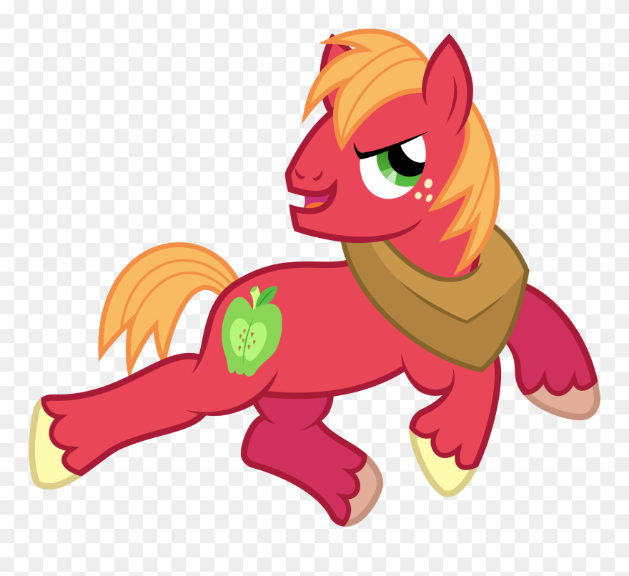 Pony Applejack Big Mcintosh Mammal Fictional Character - Mlp Big Mac Running Clipart