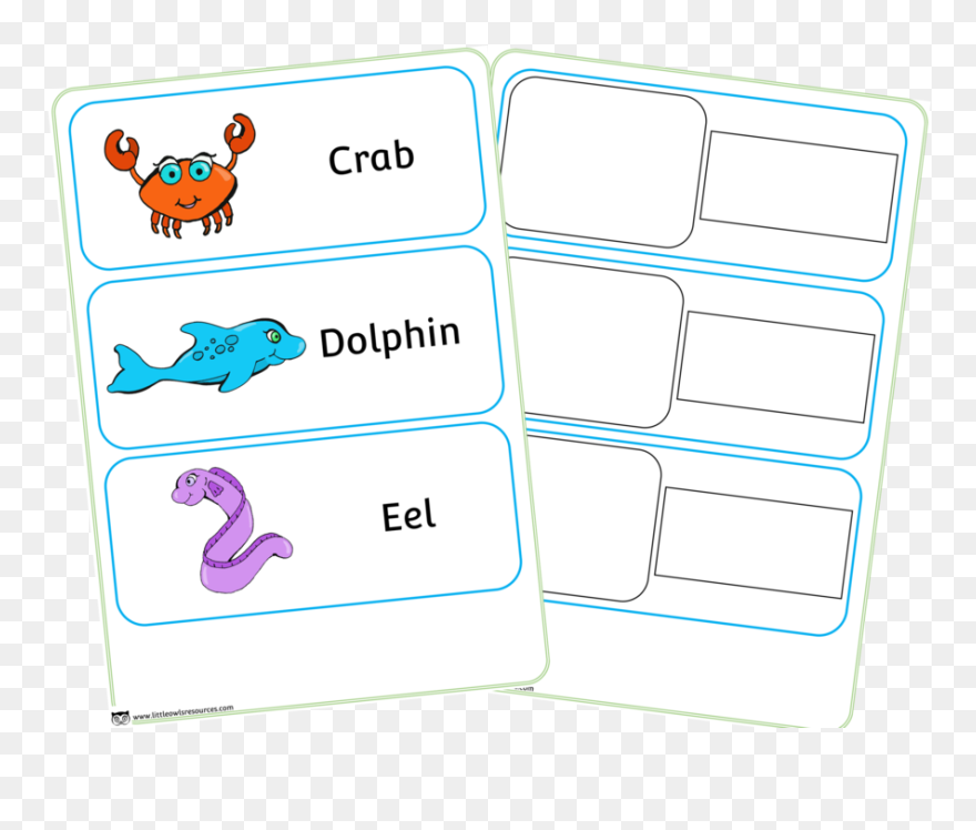 Transparent Under The Sea Clipart - Sea Animals Word - Png Download