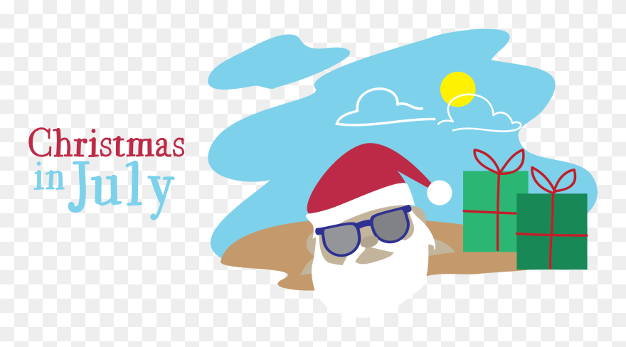 Christmas In July Clipart - Illustration - Png Download