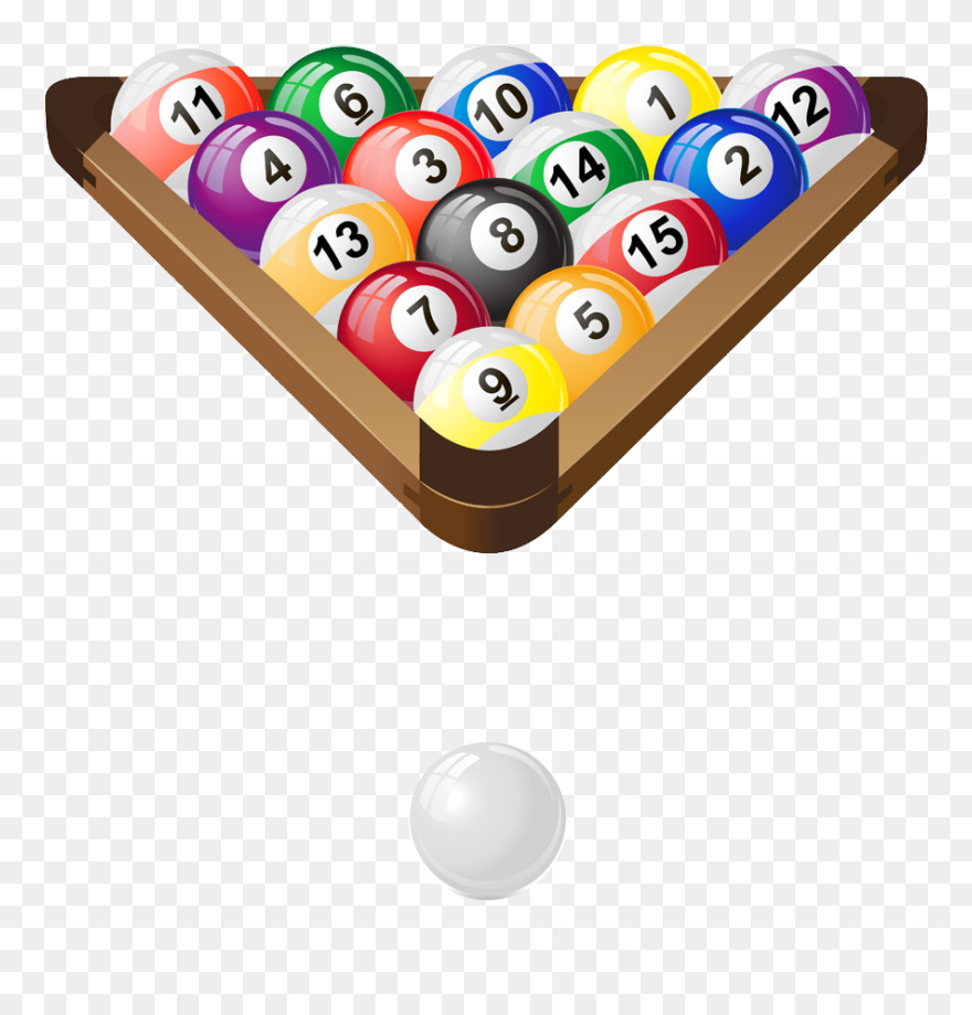Billiard Transparent - Pool Cue Clip Art - Png Download