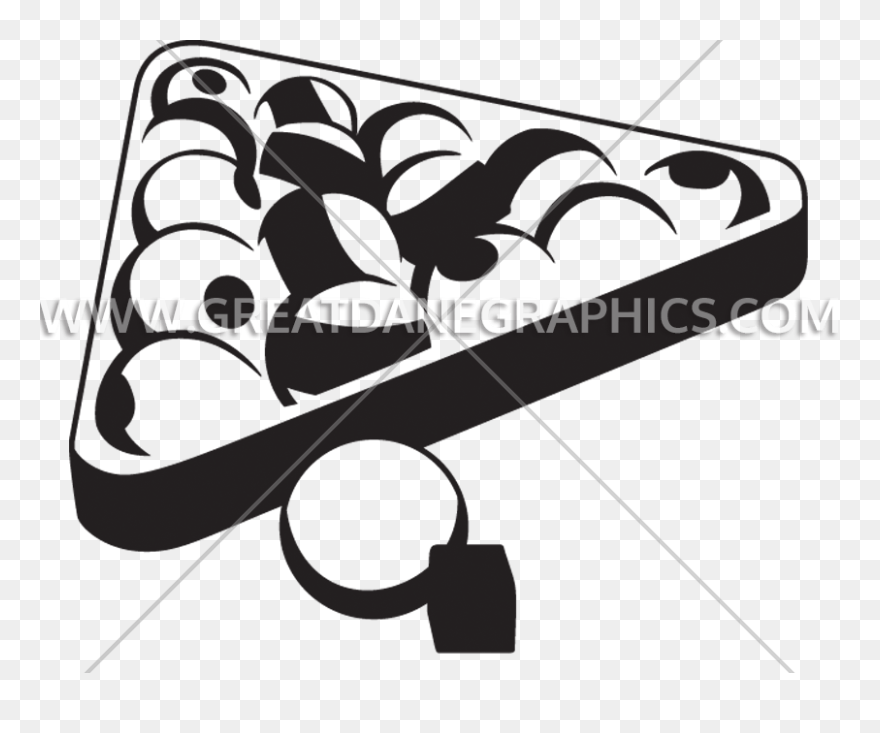 Billiards Clipart Billiards Rack - Illustration - Png Download