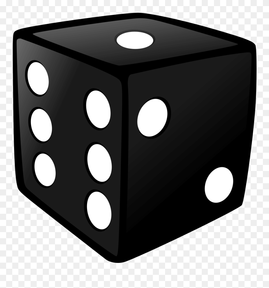 Dice Png - Black Die Clipart Transparent Png