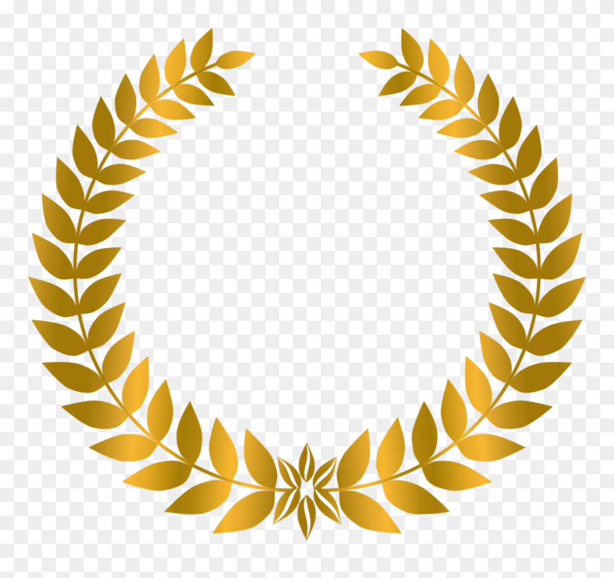 Plant,leaf,vascular Plant - Gold Laurel Wreath Png Clipart