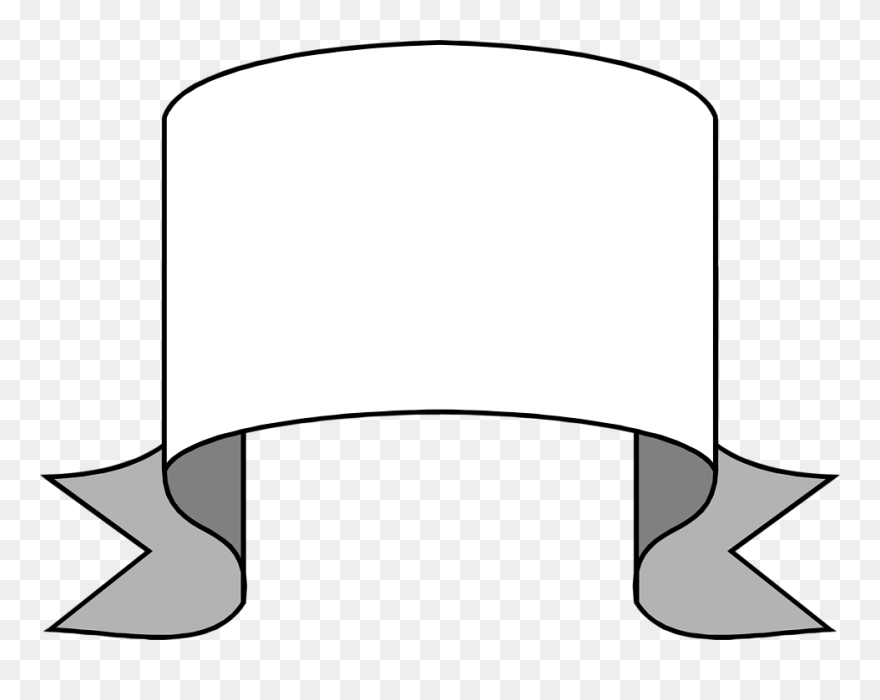 White Blank Banner Png Clipart , Png Download - Blank Banner Transparent Background White