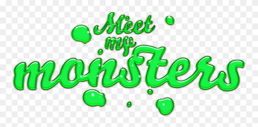 Logo For Meet My Monsters Podcast Clipart