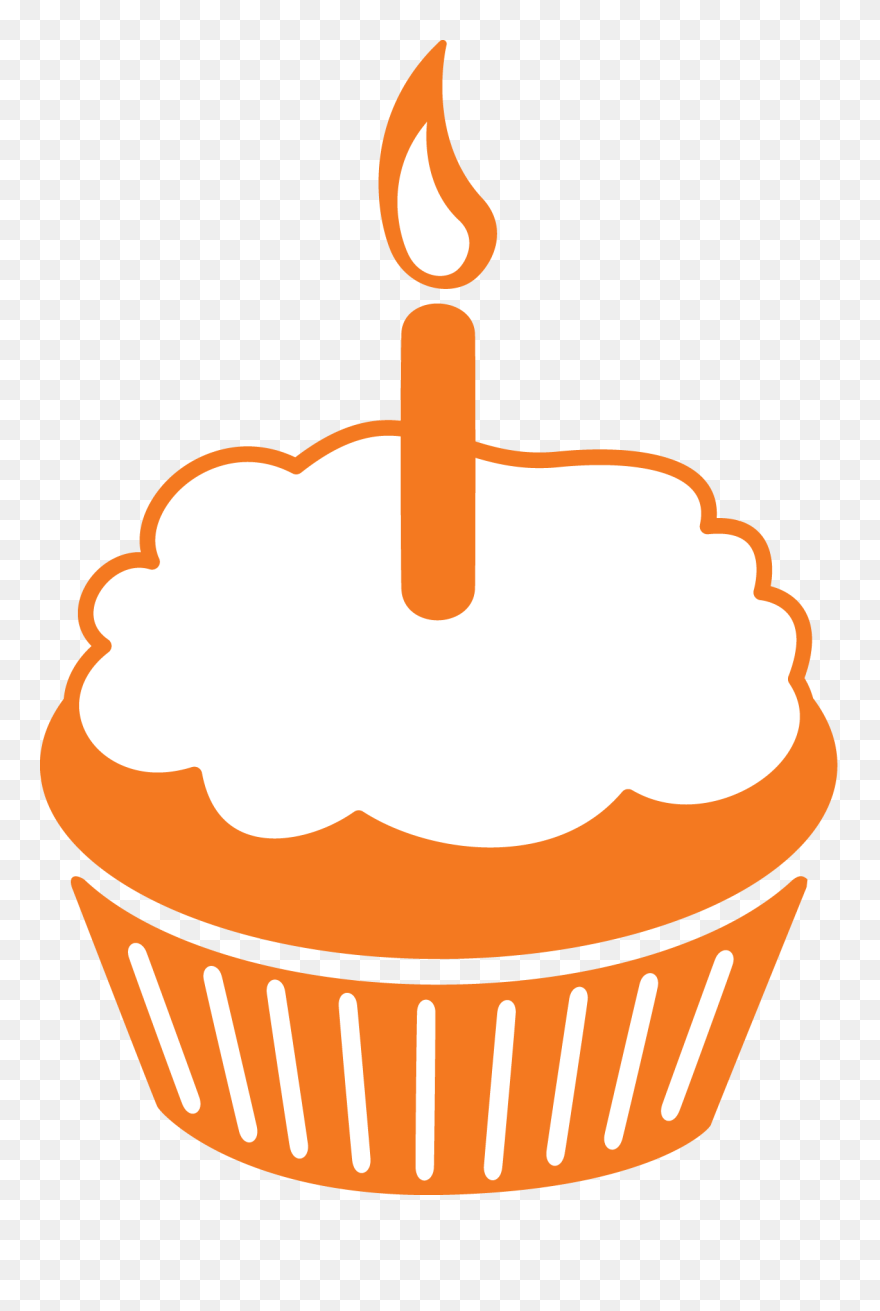 Clipart Cake Orange - Orange Birthday Cake Clipart - Png Download