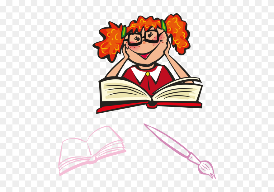Smiley Clipart Study - Read A Book Clipart Png Transparent Png