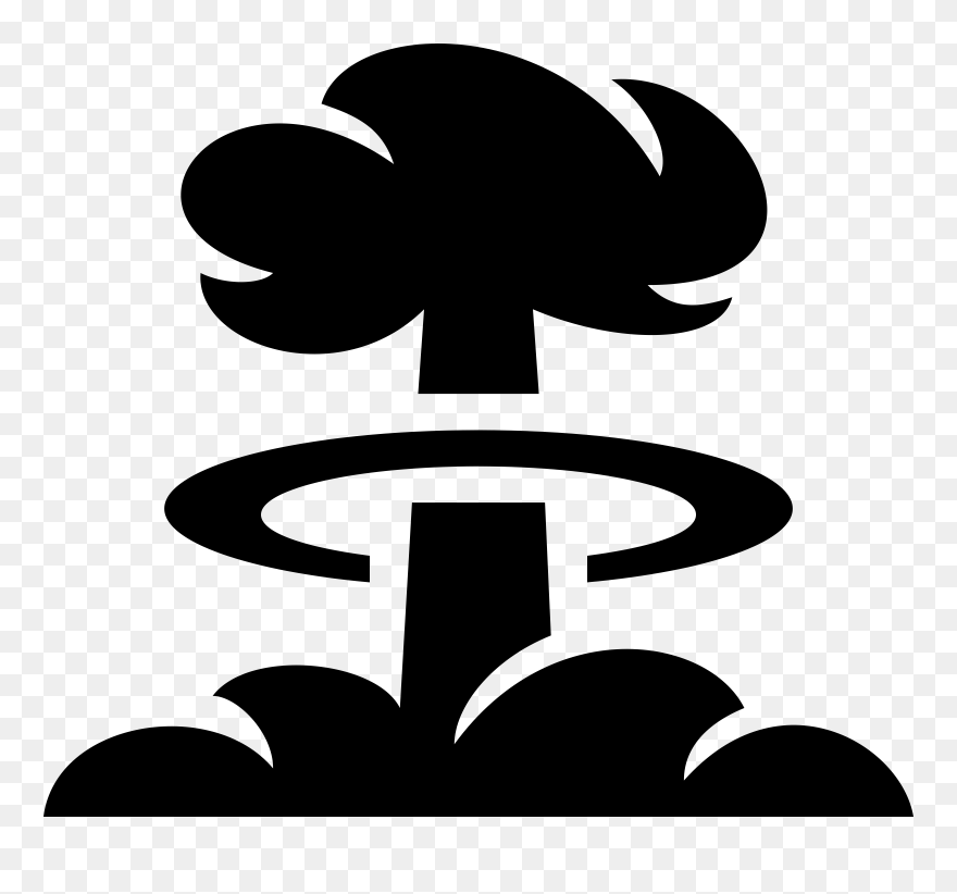Clipart Of Atomic, Cloud Burst And Cloud Png - Mushroom Cloud Clip Art Transparent Png