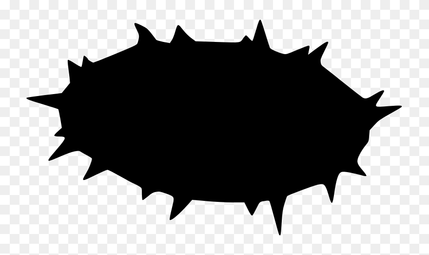 Burst - Balão De Fala Preto Png Clipart