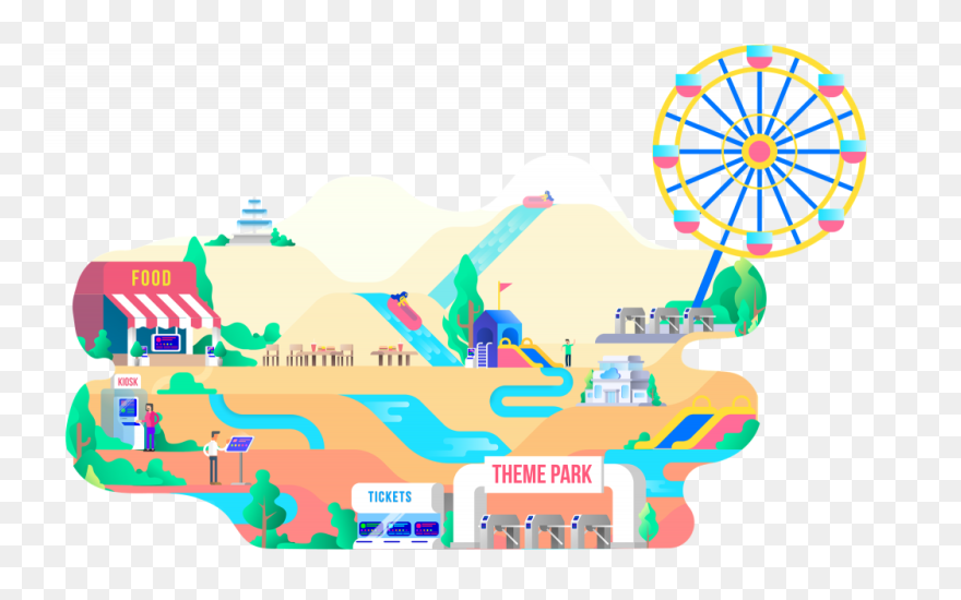 Amusement Park Png Free Download - Graphic Design Clipart