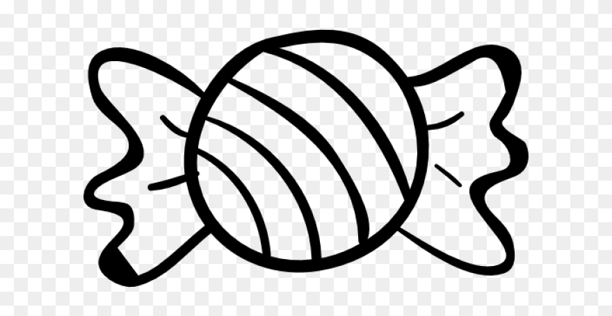 Candy Clipart Black And White Png Transparent Png