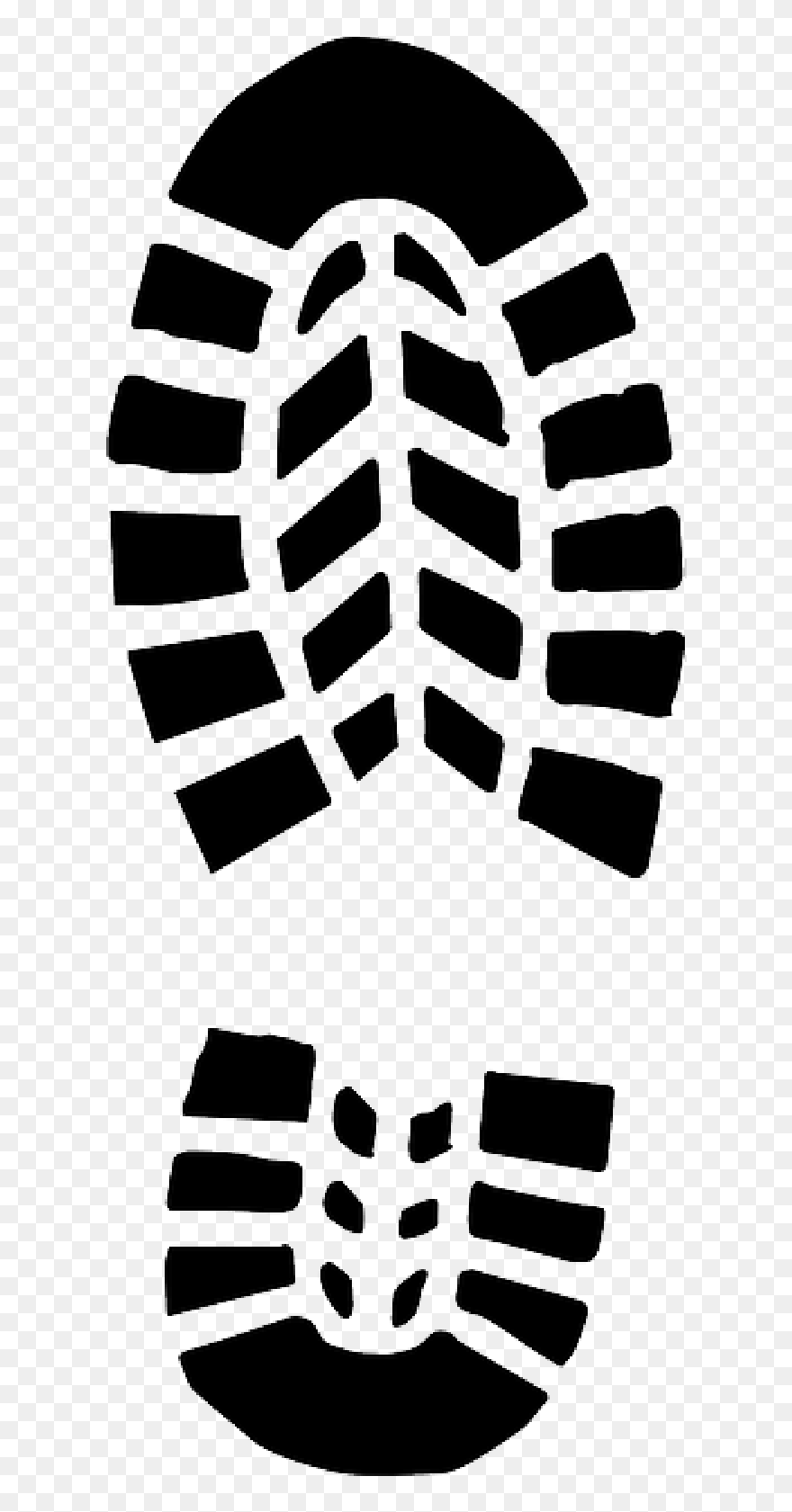 Free Shoe Sole Clipart - Boot Print - Png Download