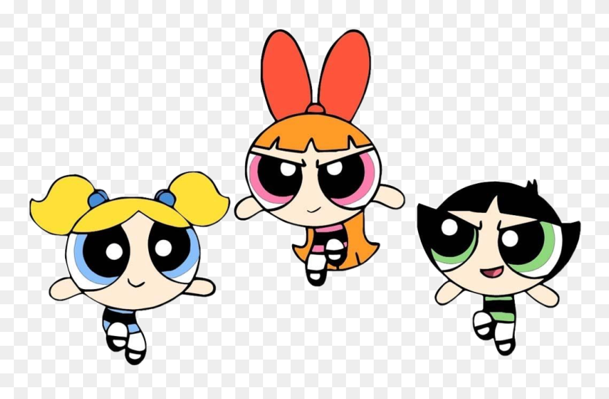 Powerpuff Girls Coloring Pages Bubbles Blossom Buttercup Clipart