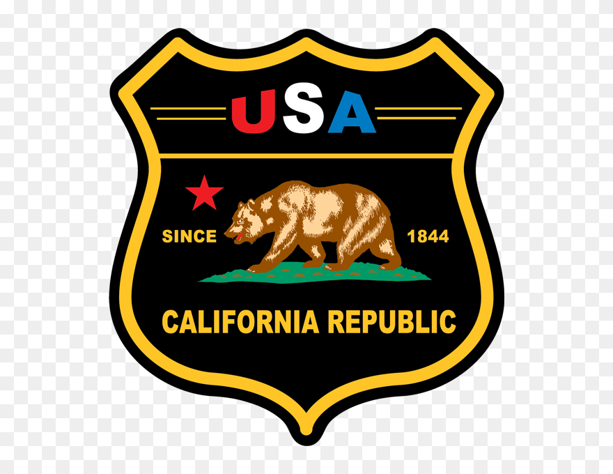California Black Shield Sticker - King Of California Hootsman Clipart