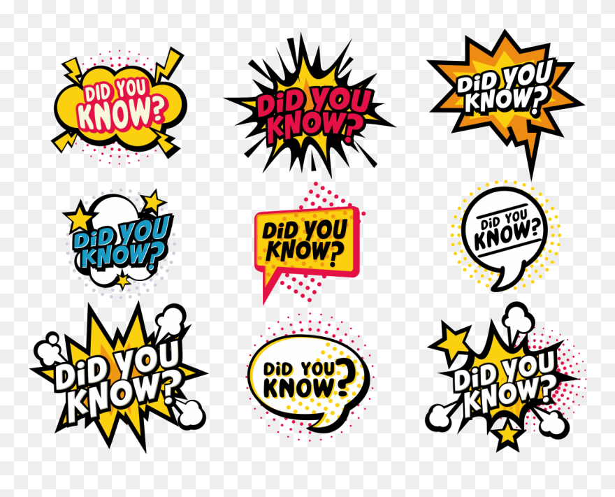 Did You Know Vector Png Clipart