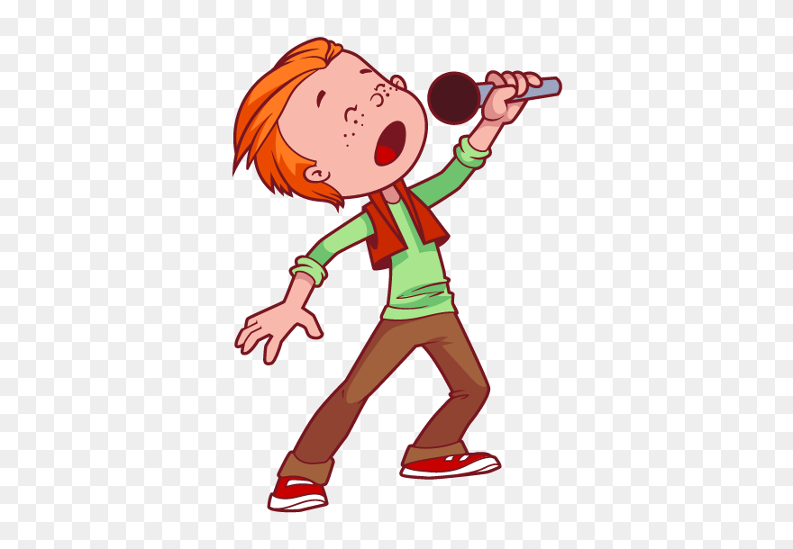 Image Result For Indian Kids Singing Cartoons - Singing Clipart Png Transparent Png