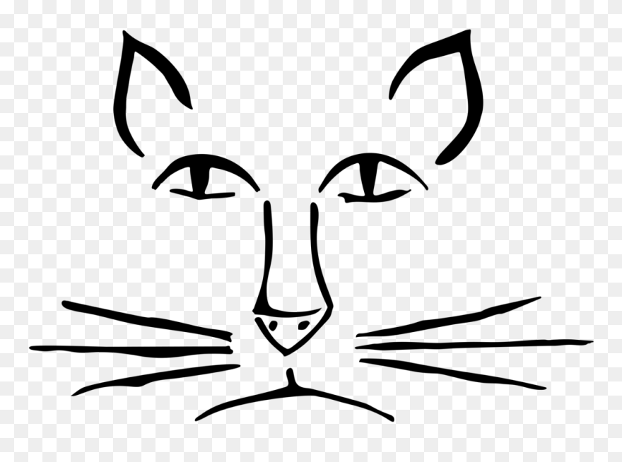 Transparent Cat Tail Clipart - Cats Hair In Face Png