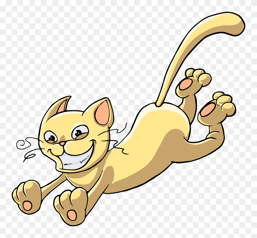 Playful Cat Clipart - Cat - Png Download