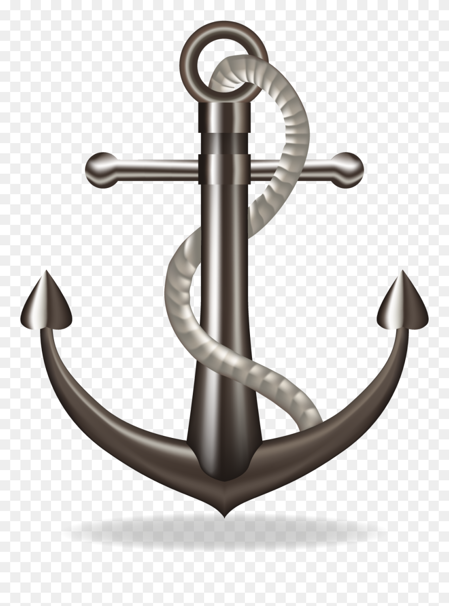 Ancre - Metal Anchor Png Clipart