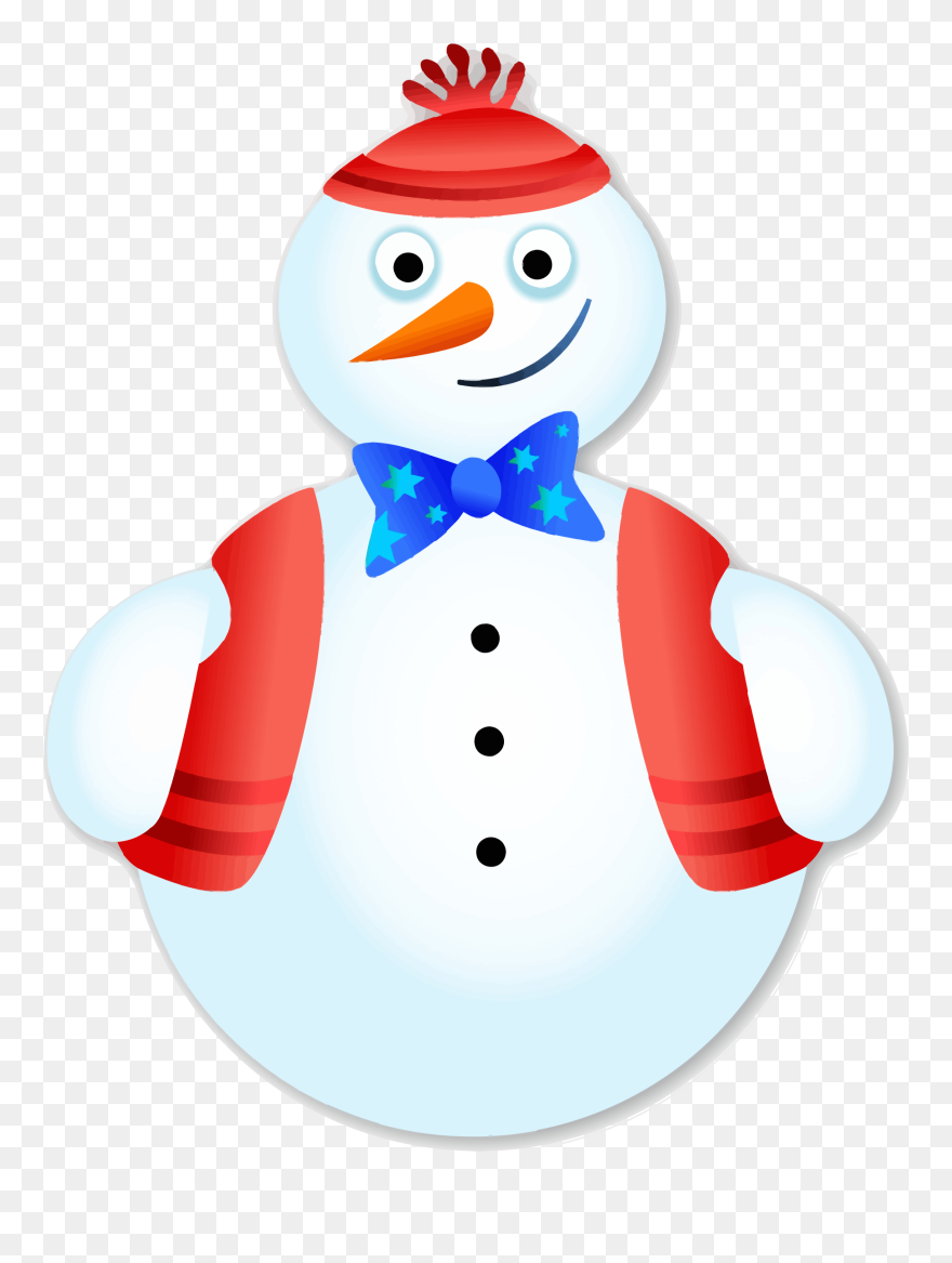 Upbeat Snow Man Clipart - ฤดู หนาว รูปภาพ การ์ตูน - Png Download