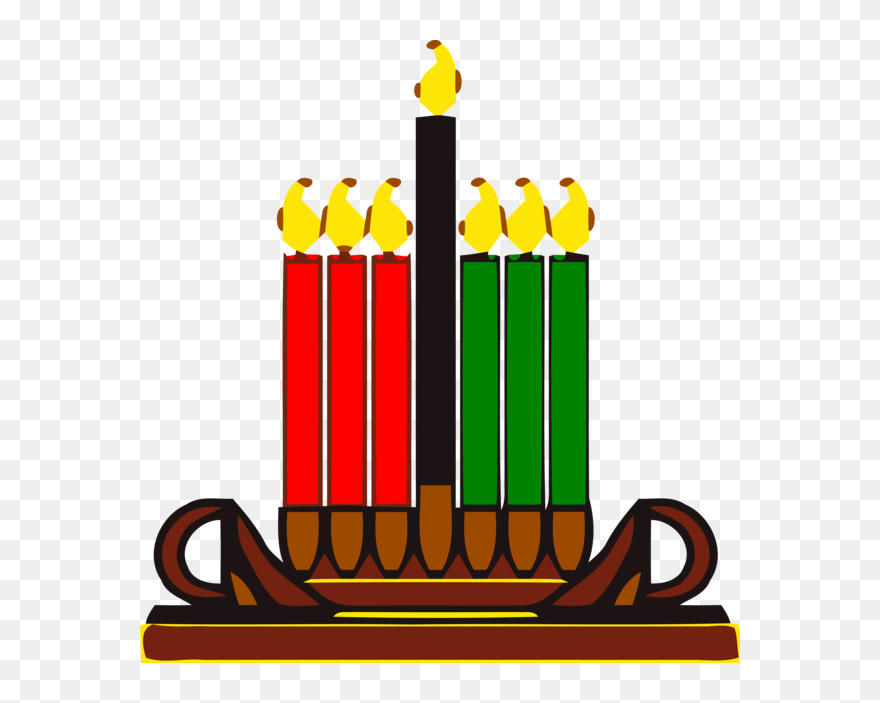 Transparent Kwanzaa Birthday Candle Candle Holder Event - Kwanzaa Clip Art Free - Png Download
