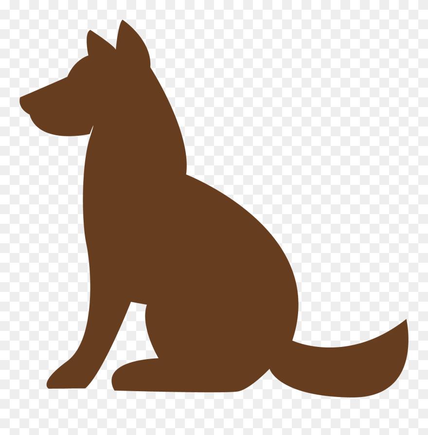 Puppy Dog Breed Cat Silhouette - 狗 狗 卡通 側面 Clipart