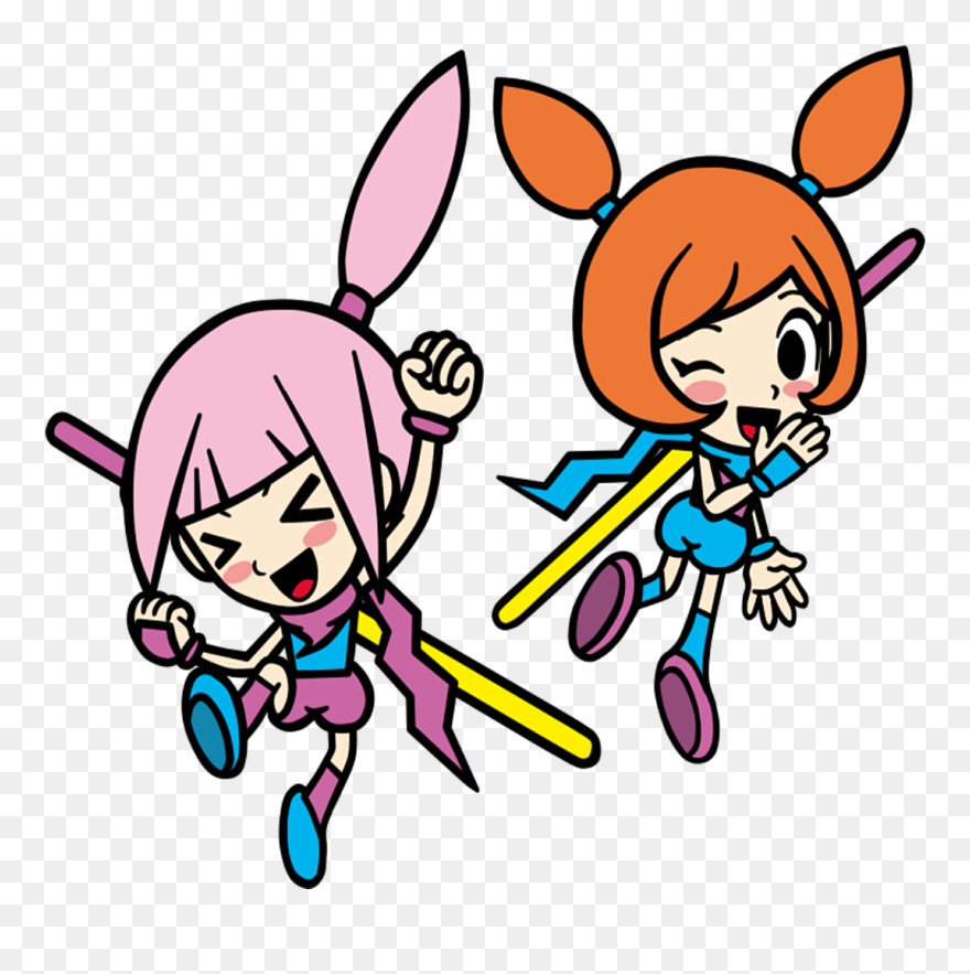 Men Counterparts - Game & Wario Kat & Ana Clipart