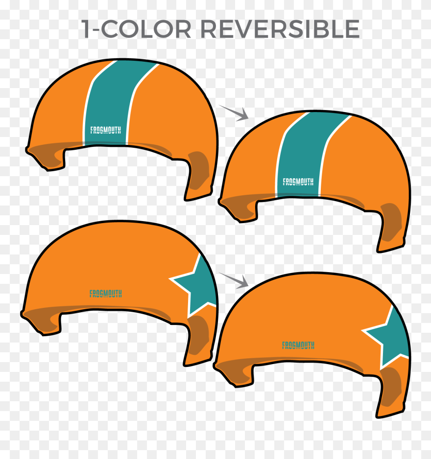 Roller Derby Helmet Covers Clipart