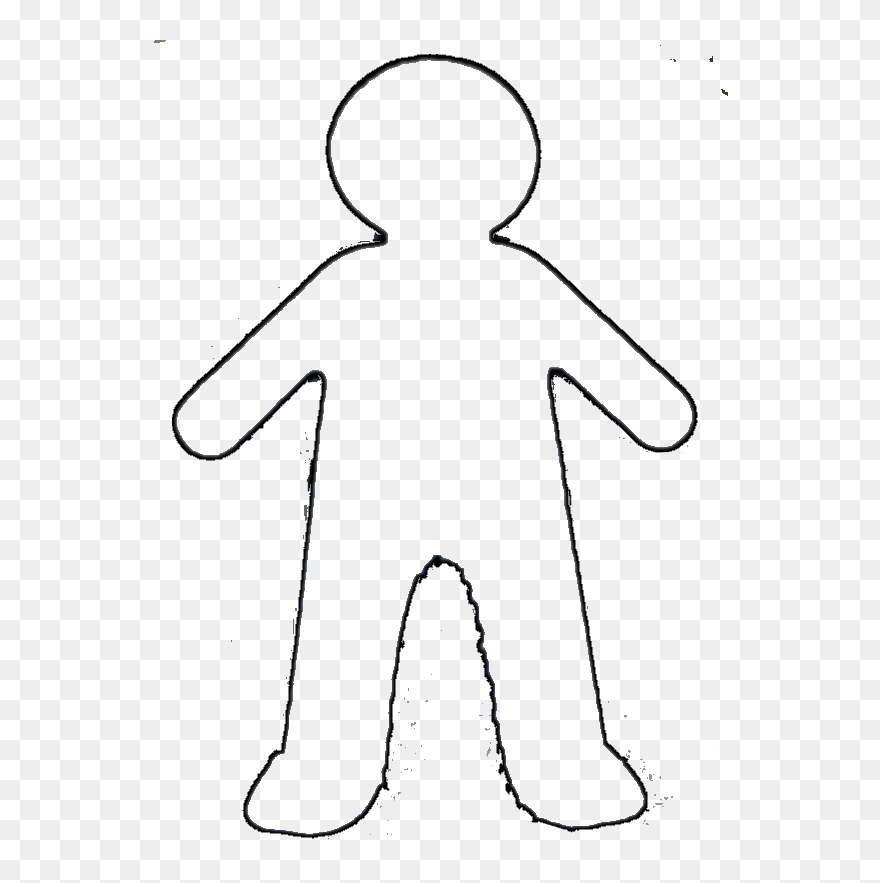 Human Body Outline Printable - Outline Cartoon Body Boy Clipart