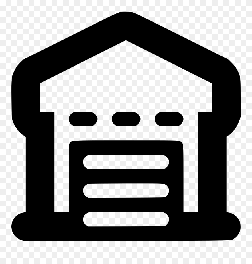Garage Hangar Warehouse Buiding Storage Clipart