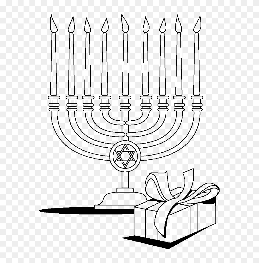 Hanukkah Coloring Pages Clipart