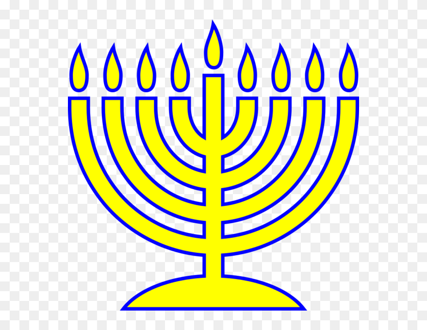 Menorahs Yellow Png - Menorah Svg Free Clipart