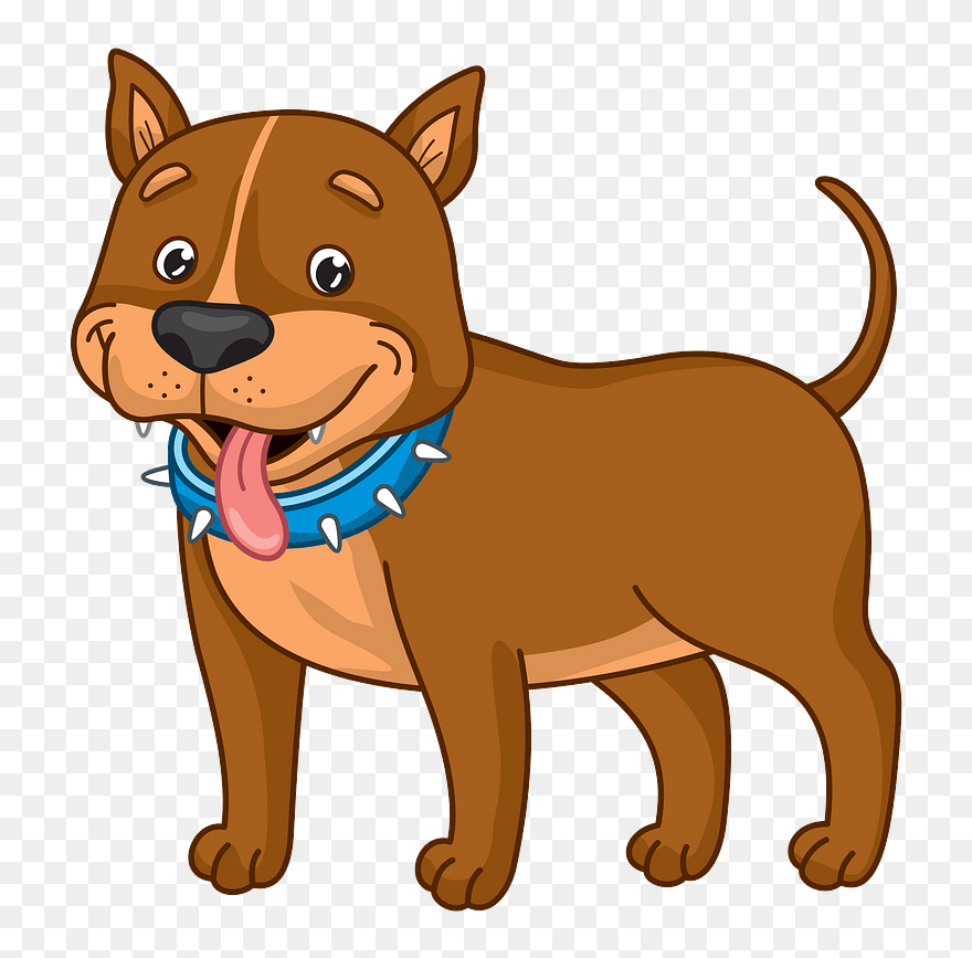 Pitbull Clipart - Dog Catches Something - Png Download