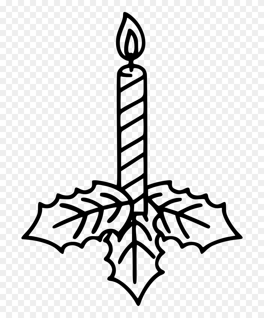 Drawing Candle Beginner Clipart