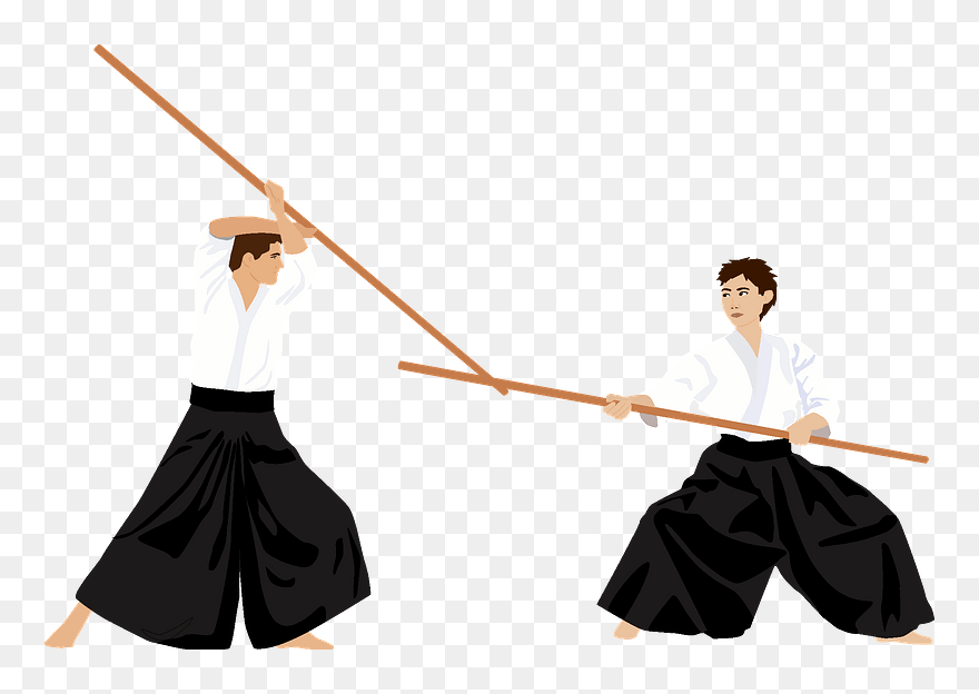 Martial Arts Clipart - Jōdō - Png Download