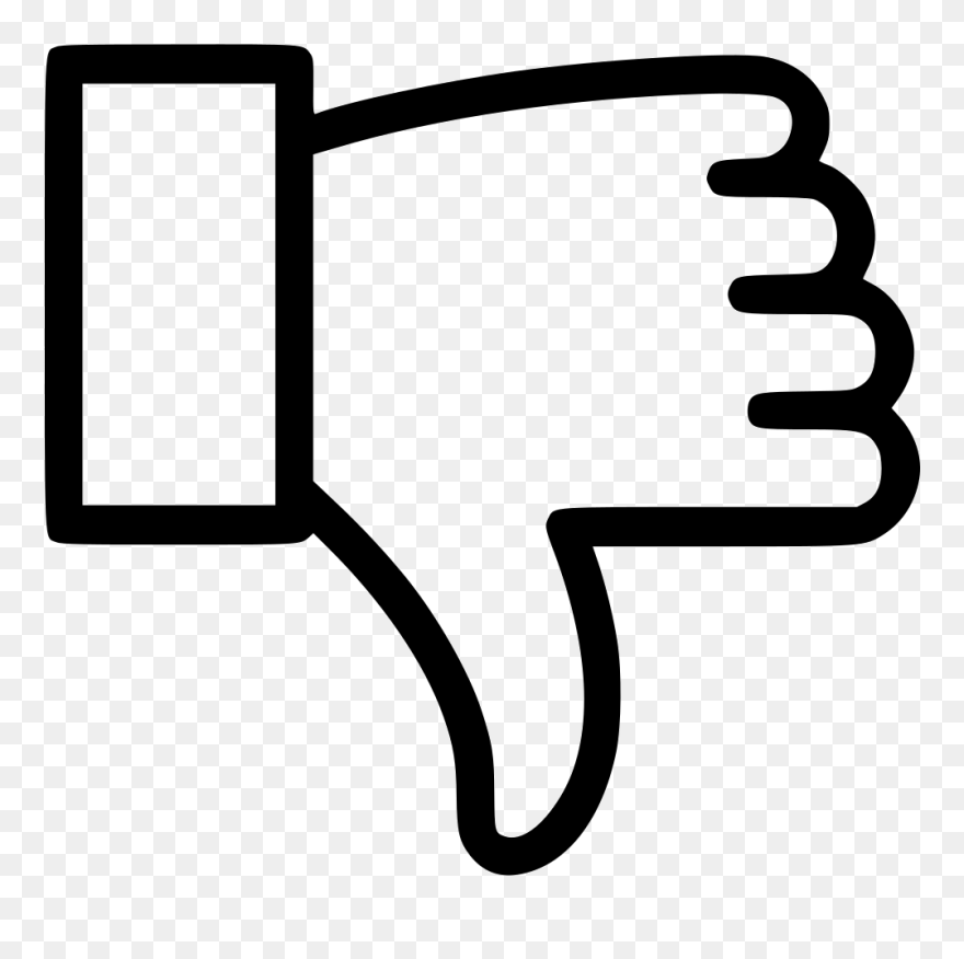 Dislike Thumb Down Vote - Transparent Background Thumb Down Icon Clipart